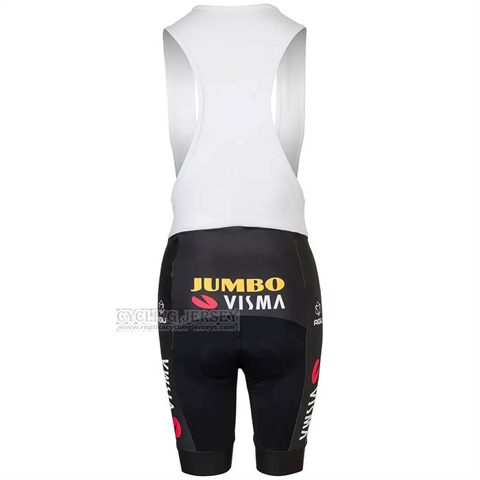 2023 Cycling Jersey Jumbo Visma Yellow Black Short Sleeve And Bib Short